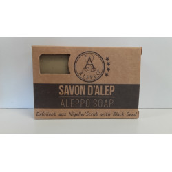 Savon d'Alep Bio exfoliant à la Nigelle 100 g