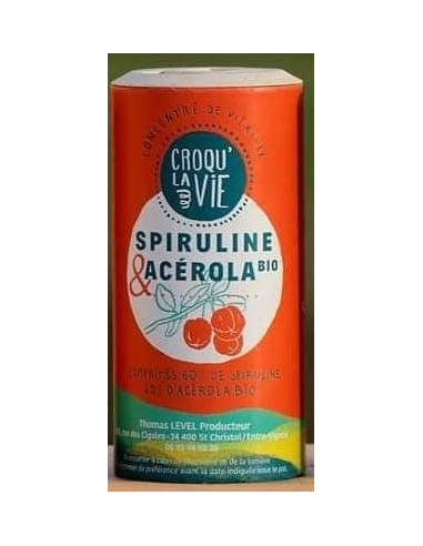 Spiruline et Acérola Bio 200 comprimés