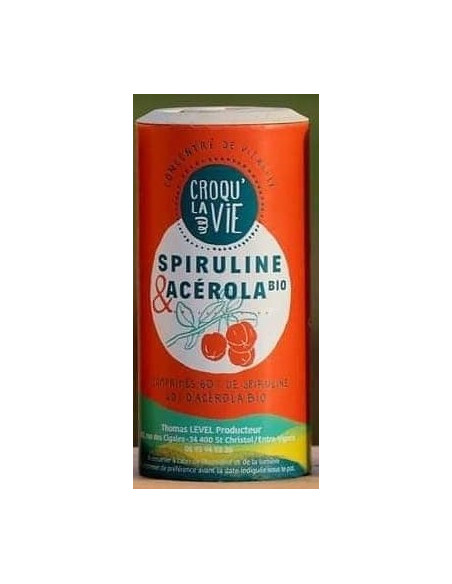Spiruline et Acérola Bio 200 comprimés